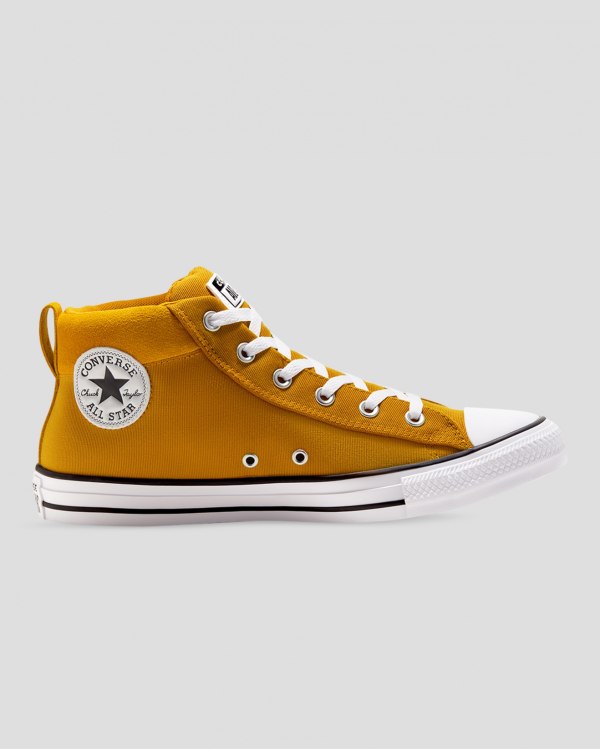 Converse Chuck Taylor All Star Street Mix And Match Gul Sko Danmark - Converse Mid Sneakers Herre -